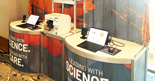 Check-in desk at SMFM